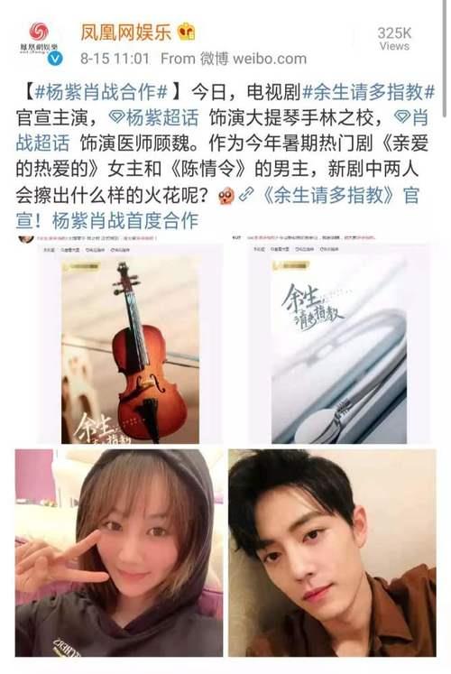 肖战杨紫官方辟谣恋情了吗