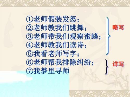 魏巍我的老师课文内容简介