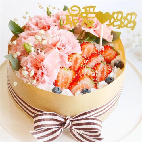 草莓康乃馨花束代表什么