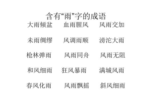 什么的雨叠词2个字