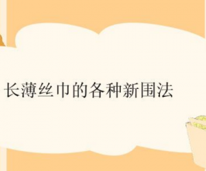长薄丝巾的各种新围法，长款薄丝巾系法