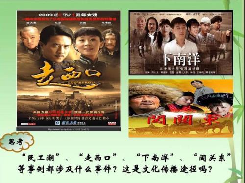 闯关东走西口下南洋上北平
