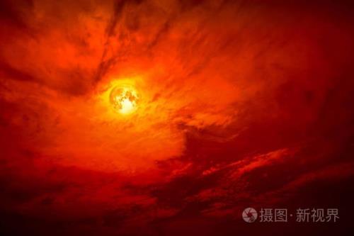 出现红色的月亮在民间有什么说法