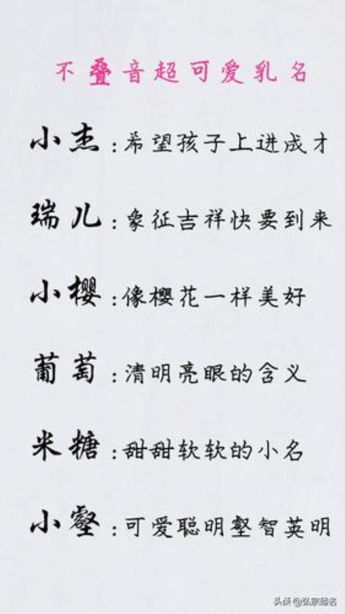 一个字重复的名字有哪些