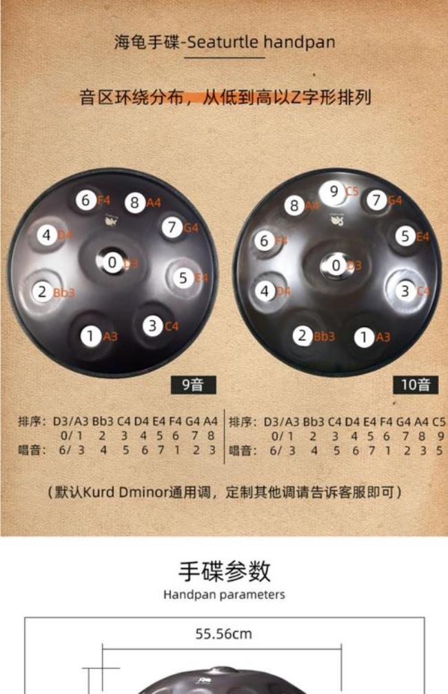 空灵鼓的音阶排列