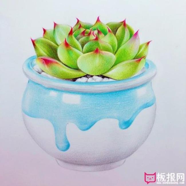 彩铅绘画作品简单漂亮