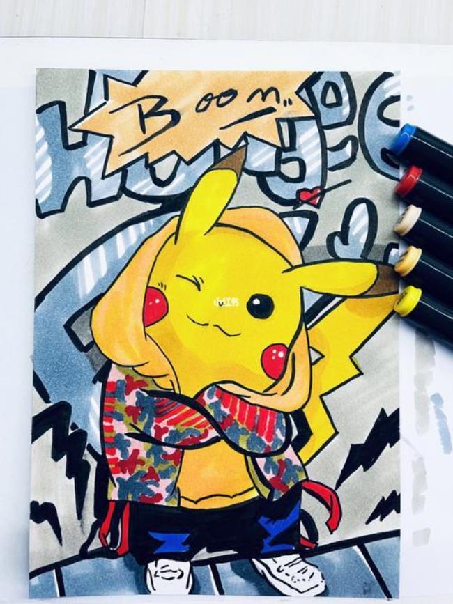 用三种色马克笔画画简单又好看
