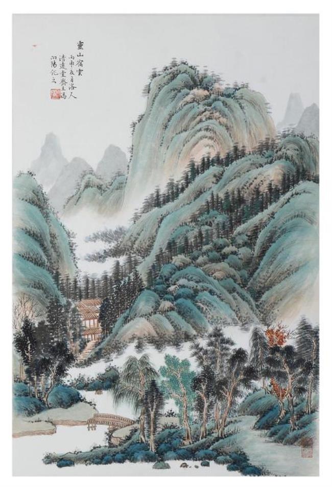 青绿山水主要人物