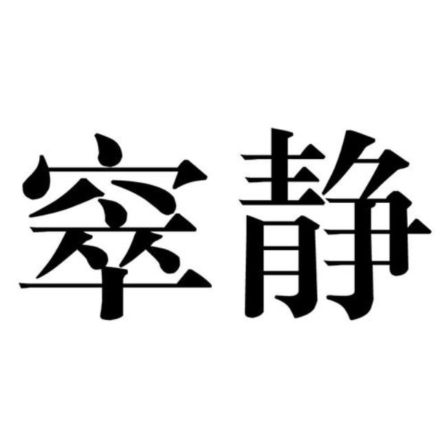 静的意思简写