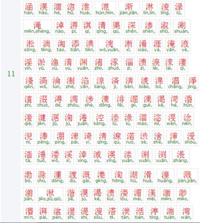 三点水加一个宅字