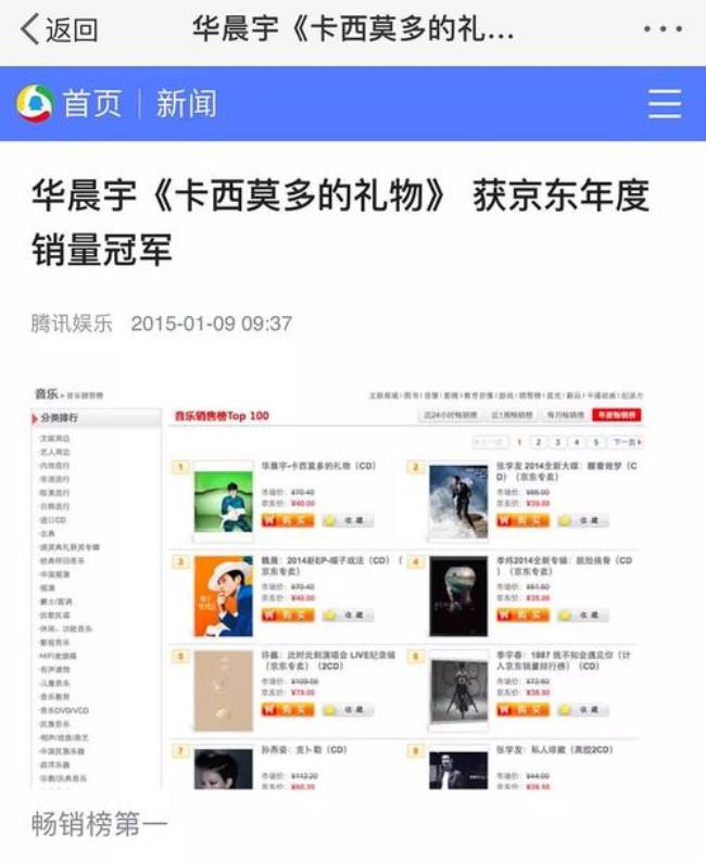 华晨宇一专销量