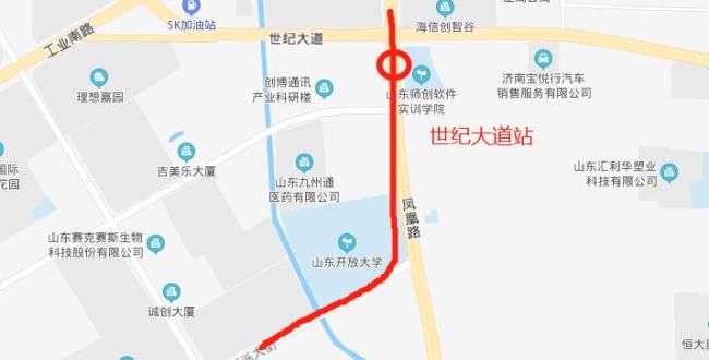 济南地铁6号线出入口位置