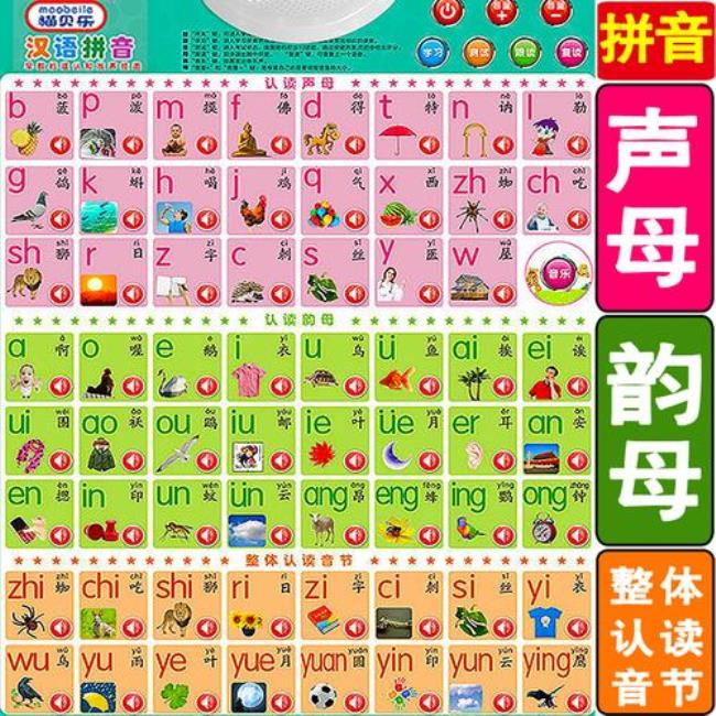 声母C和单韵母一二三四声有哪些