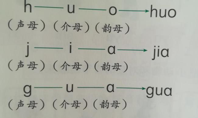 jie的声母韵母介母是什么