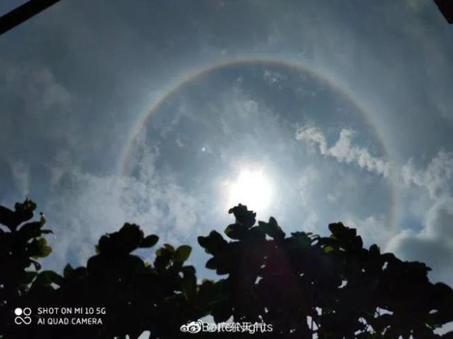 彩虹包围太阳什么意思