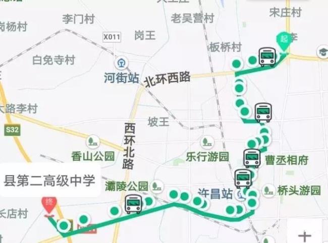 许昌j25公交车路线