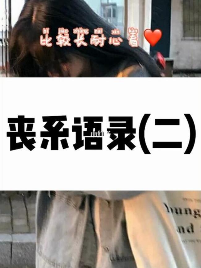 丧系语录没爱了