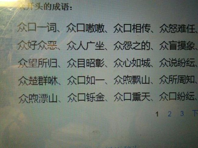 -的四字成语