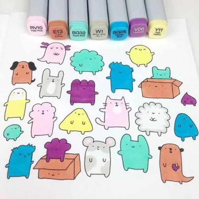 马克笔画画简单又好看
