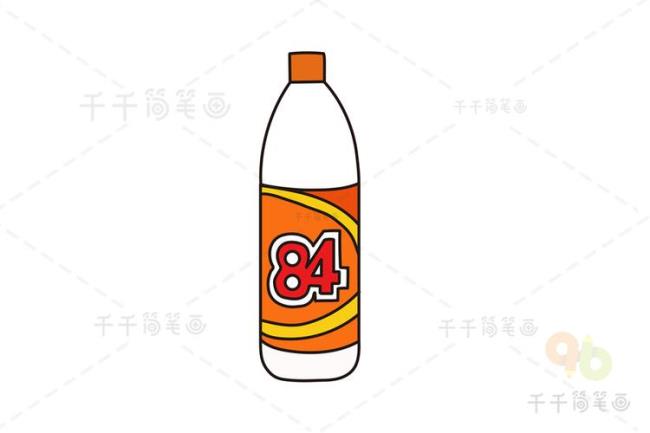 消毒水简笔画怎么画