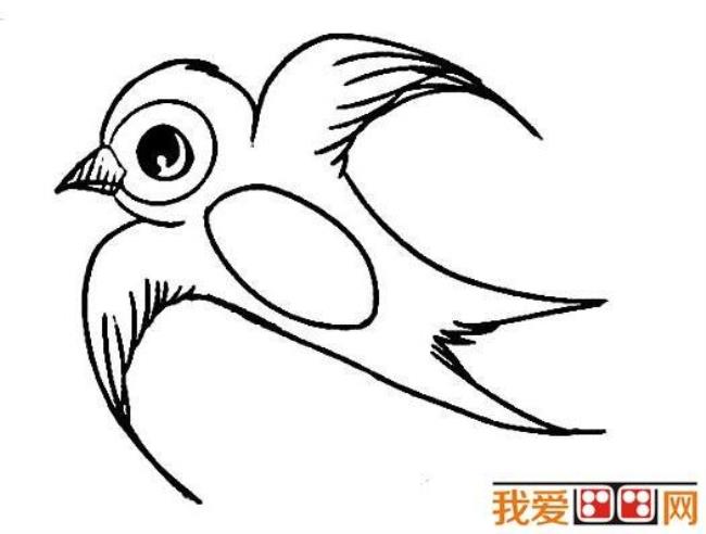 燕子的简笔画一年级