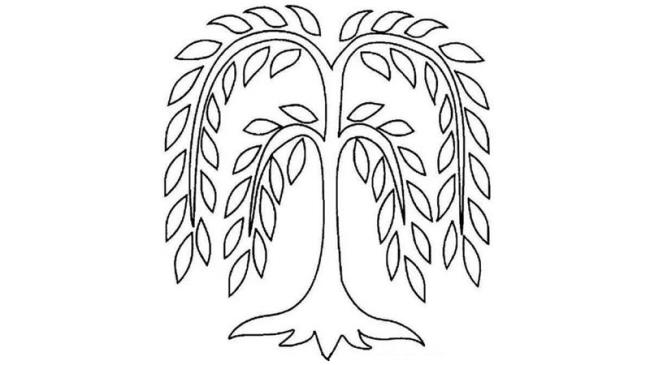 柳树画法简笔画