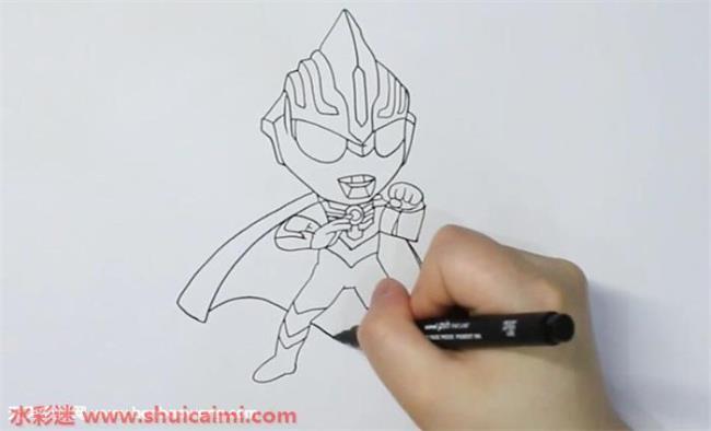 奥特曼怎么画