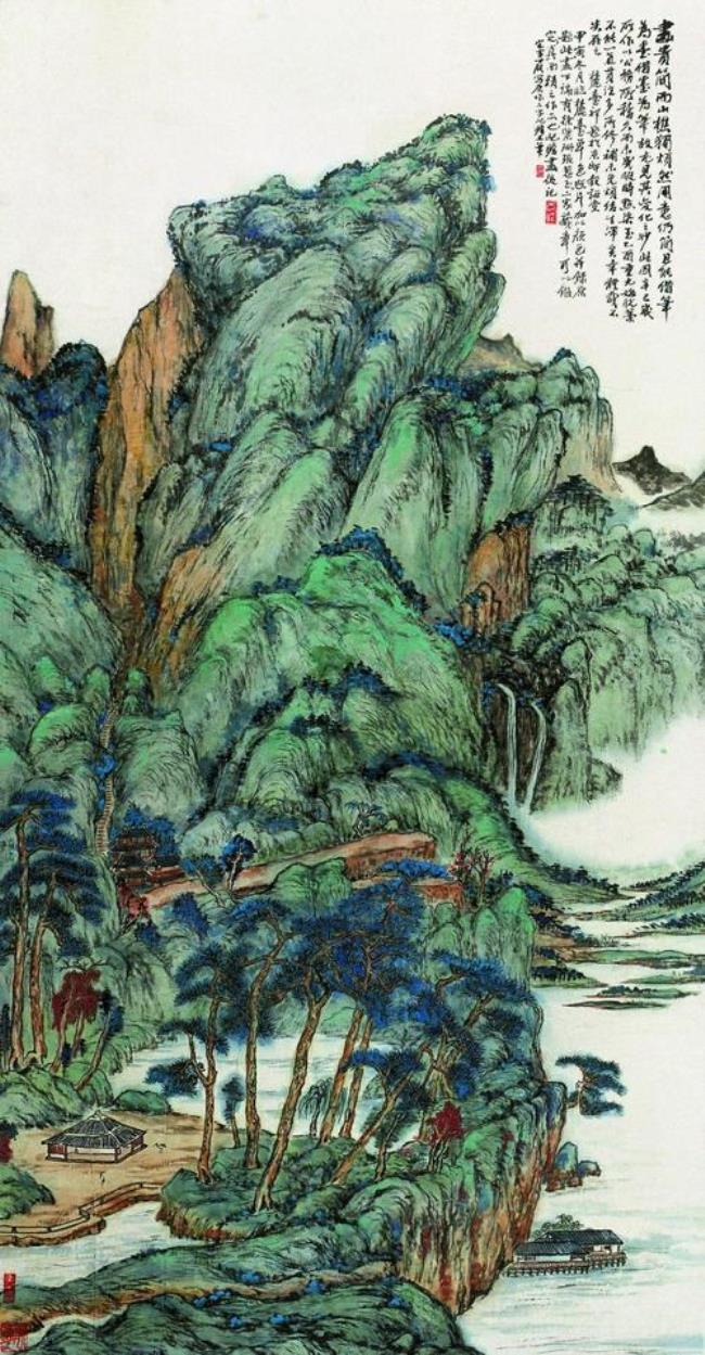中国青绿山水的巅峰之作