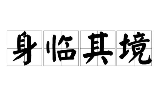 亲身面临那种境地的四字成语