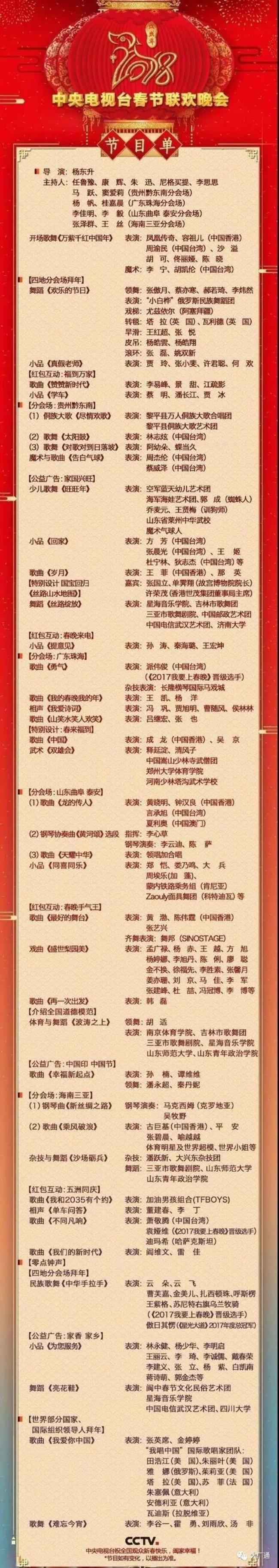 2009春晚节目单