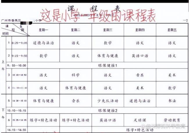 小学一年级有几门功课