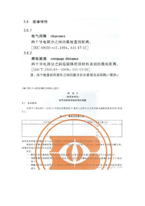 380v爬电距离国家标准