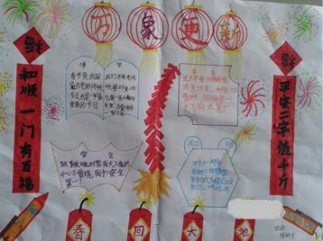 元旦画手抄报