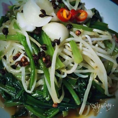 菠菜拌豆芽如何制作