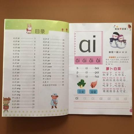 24个复韵母18个整体认读表