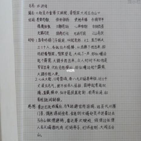 水浒传第四回读后感悟50字