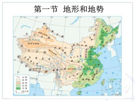 中国三大地形