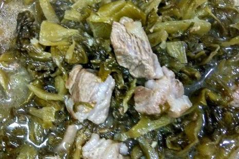 咸菜肉烧豆腐的做法