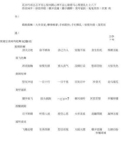 描写闪电的词语