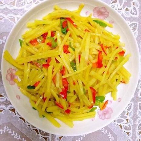 蒸青椒丝的做法