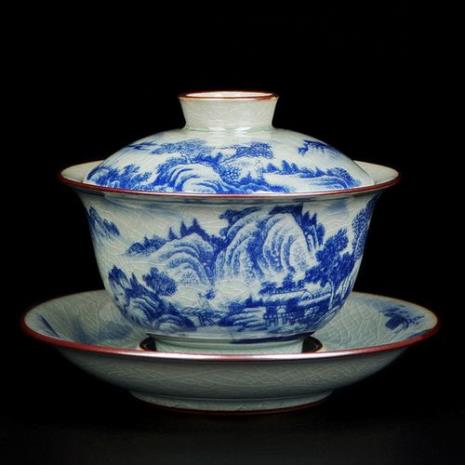 三炮台茶泡出来是蓝色