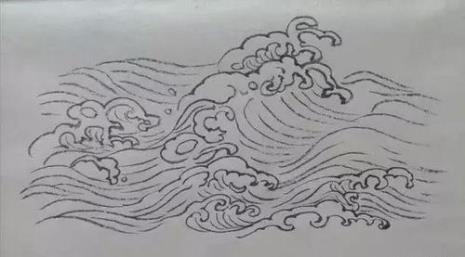 国画画浪花三种画法