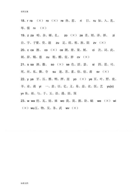 韵母相同的词有哪些