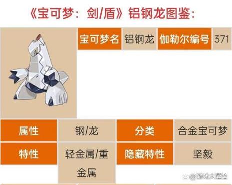黑暗钢龙种族值