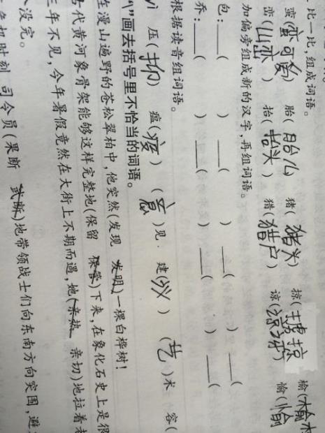 丁加偏旁再组词