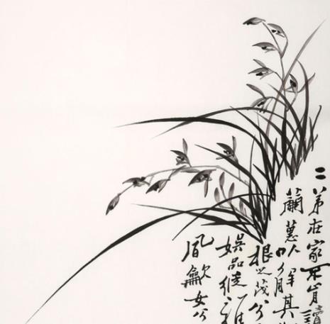 木板水印画君子兰赖少其