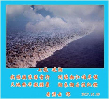 关于观潮的古诗