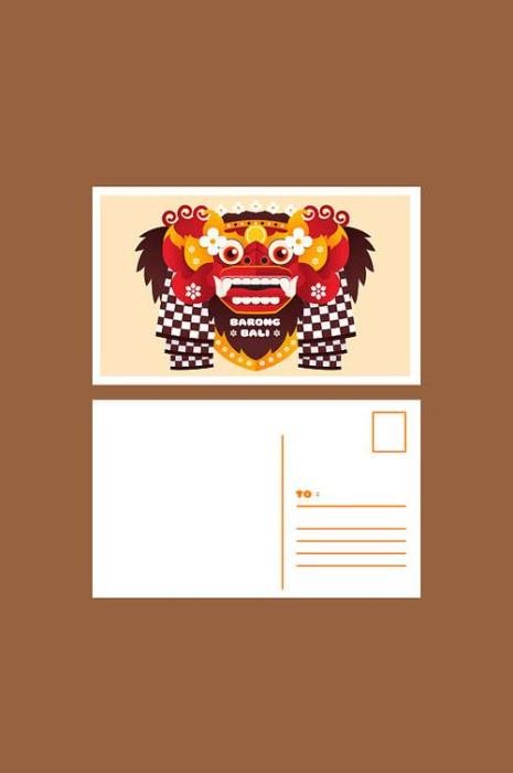 明信片正反面都有画吗