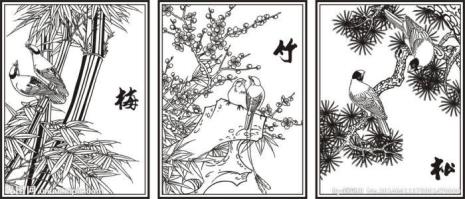 描写松竹梅兰的古诗各三首