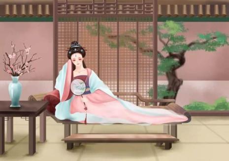 古代女子拿扇子用什么词